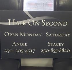 Hair On Second, Williams Lake, BC opening hours