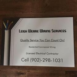 Leigh Weare Wiring Services, Shelburne, NS opening hours