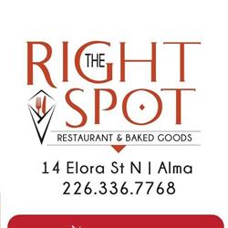 The Right Spot Restaurant Baked Goods, Alma, ON opening hours