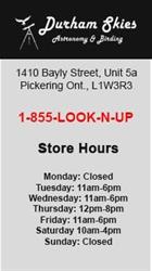 Durham Skies Astonomy & Birding, Pickering, ON opening hours
