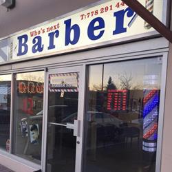 Who’s next barbershop, Surrey, BC opening hours