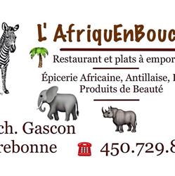 L'AfriquEnBouche, Terrebonne, QC opening hours