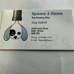 Spawz 4 Pawz Dog Grooming Salon, Delhi, ON opening hours
