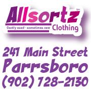 Allsortz Clothing, Parrsboro, NS opening hours