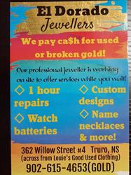 El Dorado Jewellers, Truro, NS opening hours