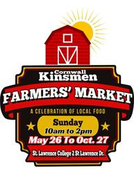 Cornwall Kinsmen Farmers' Market, opening hours