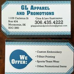 GL Apparel and Promotions, Moosomin, SK opening hours