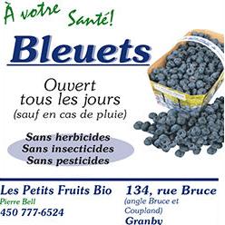 Les Petits Fruits Bio, Granby, QC opening hours
