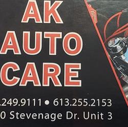 AK Auto Care Garage, Ottawa, ON opening hours
