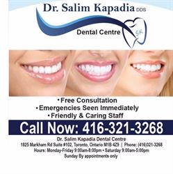 Dr. Salim Kapadia Dental Centre, Toronto, ON opening hours