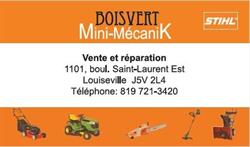 Boisvert Mini Mécanik, Louiseville, QC opening hours
