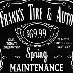 Frank's Tire & Auto, Rocky View, AB opening hours