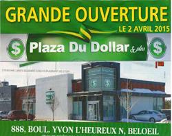 Plaza du dollar, Beloeil, QC opening hours