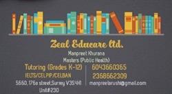Zeal educare, Surrey, BC opening hours