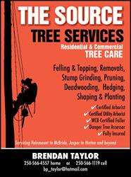 The Source Tree Service Ltd., Valemount, BC opening hours