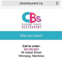 CB'S Restaurant, Winnipeg, MB opening hours