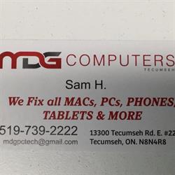 MDG Computers Tecumseh Ltd., opening hours