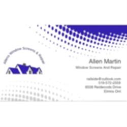 Allen's Custom Window Screens, Elmira, ON opening hours