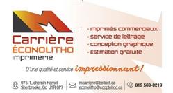 Imprimerie M Carrière Inc et Econolitho, Sherbrooke, QC opening hours