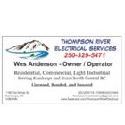 Thompson River Electrical Services, Kamloops, BC opening hours