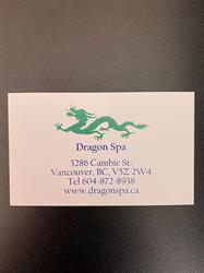Dragon Massage Spa, Vancouver, BC opening hours