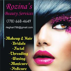 Rozina's Beauty Services Inc., Richmond, BC opening hours