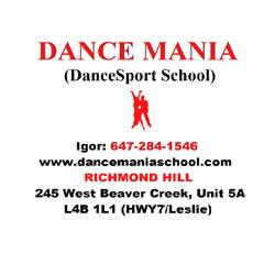 Dance Mania Ballroom & Latin American DanceSport School, Richmond Hill, ON opening hours