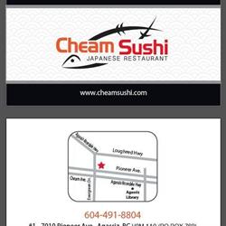 Cheam Sushi, Agassiz, BC opening hours