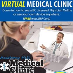 Academy Hill Medical, Kelowna, BC opening hours