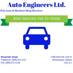 Auto Engineers Ltd, Mississauga, ON opening hours