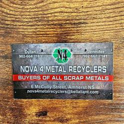 Nova 4 Metal Recyclers, Amherst, NS opening hours