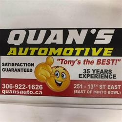 Quan's Automotive, Prince Albert, SK opening hours