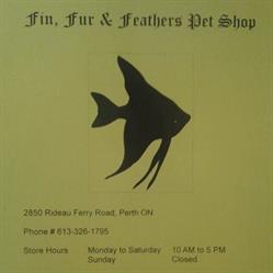 Fin, Fur & Feathers, Perth, ON opening hours