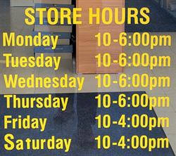 Treehouse Boots & Shoes, Hope, BC opening hours