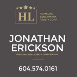 Jonathan Erickson Personal Real Estate Corporation -HomeLife Benchmark, Surrey, BC opening hours