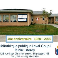 Bibliothèque publique Laval-Goupil Public Library, Shippagan, NB opening hours