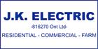 J K Electric, Caledon East, ON opening hours