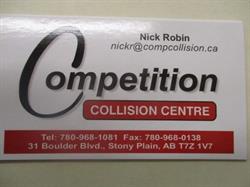 Competition Collision Centre, Stony Plain, AB opening hours