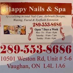 Happy Nails & Spa, Woodbridge, ON opening hours