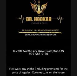Dr. Hookah Social Lounge, Brampton, ON opening hours