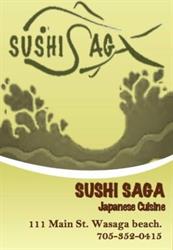Sushi Saga, Wasaga Beach, ON opening hours