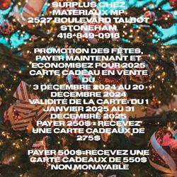 Matériaux Mp, Stoneham-et-Tewkesbury, QC opening hours
