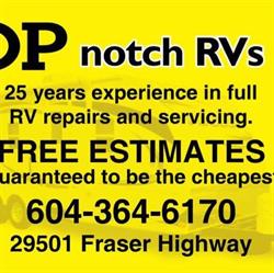 Top Notch RV Service, Abbotsford, BC opening hours