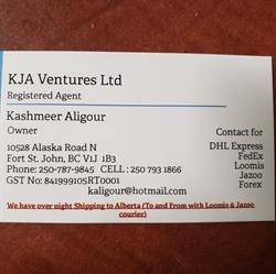 KJA Ventures Ltd, Fort St. John, BC opening hours