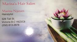 Marina's Hair Salon, Victoria, BC opening hours