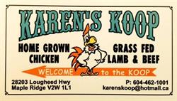 Karen's Koop, Maple Ridge, BC opening hours