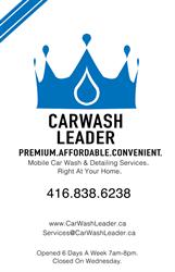 Car Wash Leader, Markham, ON opening hours