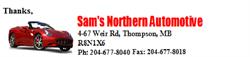 Sam's Northern Automotive, Thompson, MB opening hours