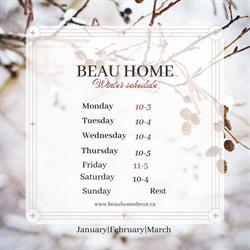 Beau Home Retail and Home Decor, Alliston, ON opening hours