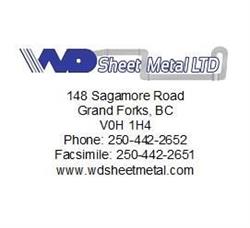 WD Sheetmetal Ltd., Grand Forks, BC opening hours